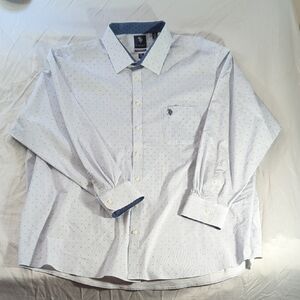 U.S. Polo Assn. White Dress Shirt Classic Long-Sleeve